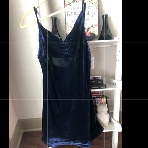 Navy cocktail dress